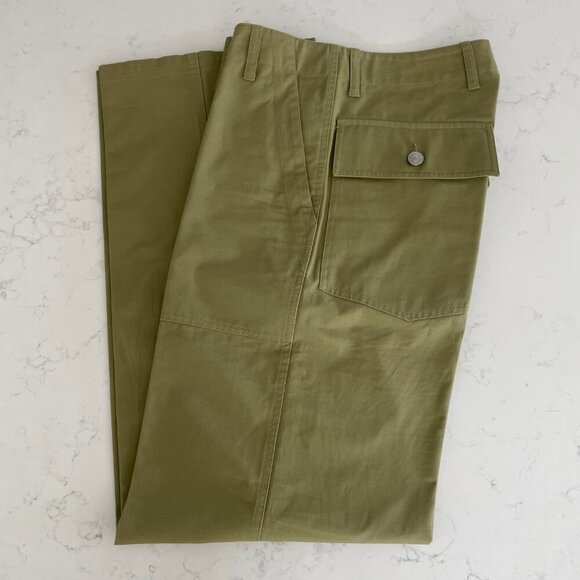 230000 Casual Neutral Hi Rise Wide Leg Cargo Pants Celerac Green Sz S - no tags - Picture 7 of 13